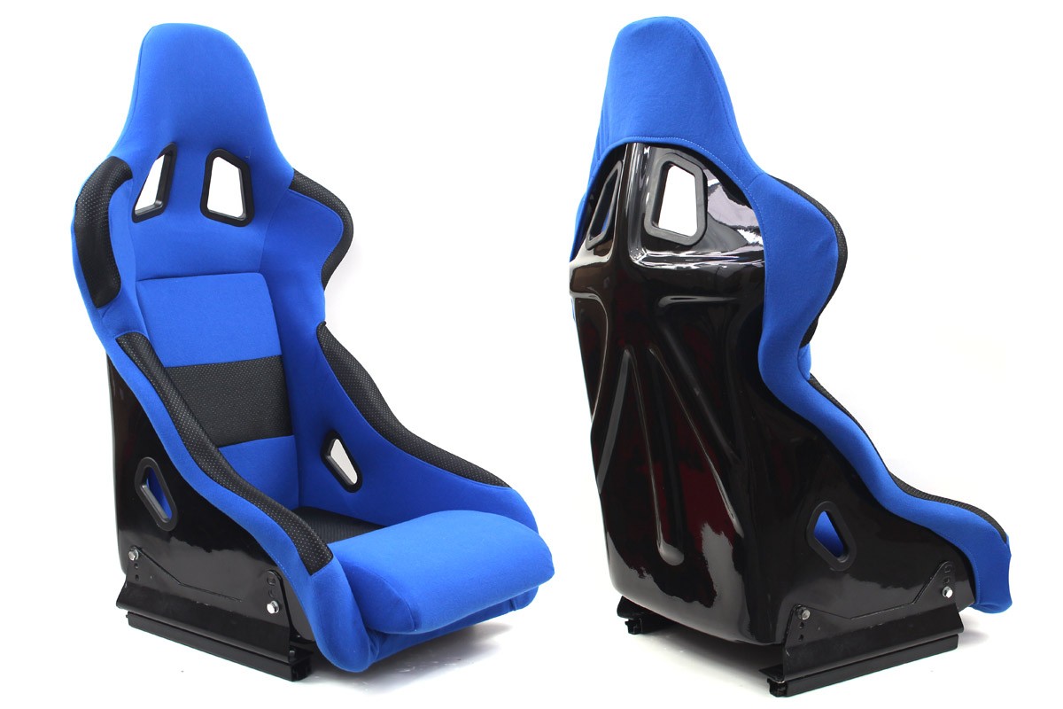 Fotel sportowy RICO Welur Blue